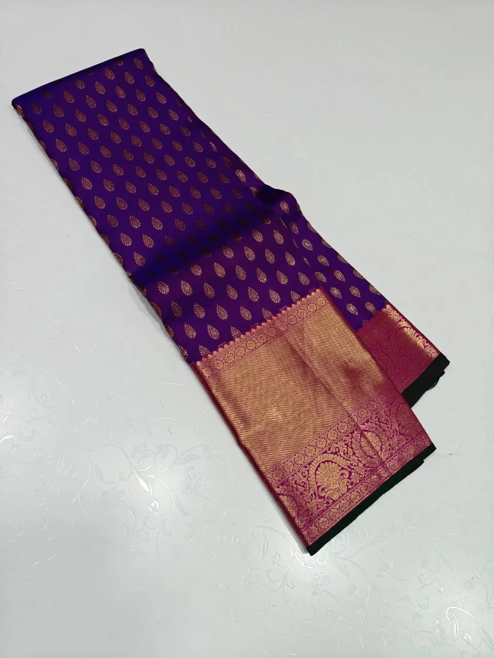 Rich Purple Kanchipuram Silk Saree
